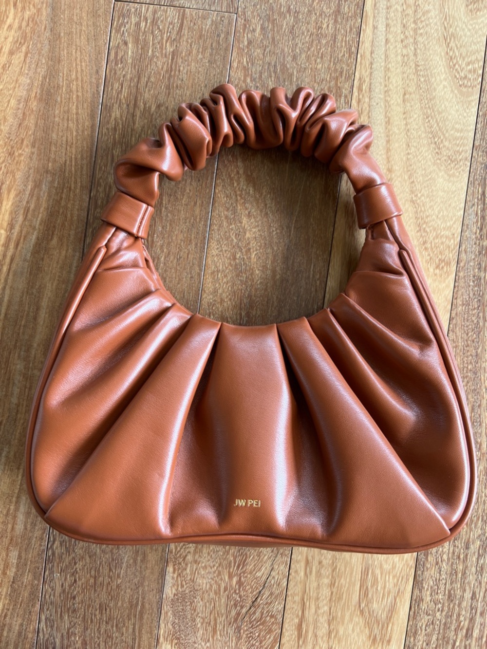 JW PEI Gabby Ruched Hobo Handbag in Nutella
